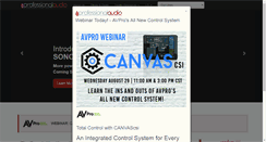 Desktop Screenshot of proaudioinc.com